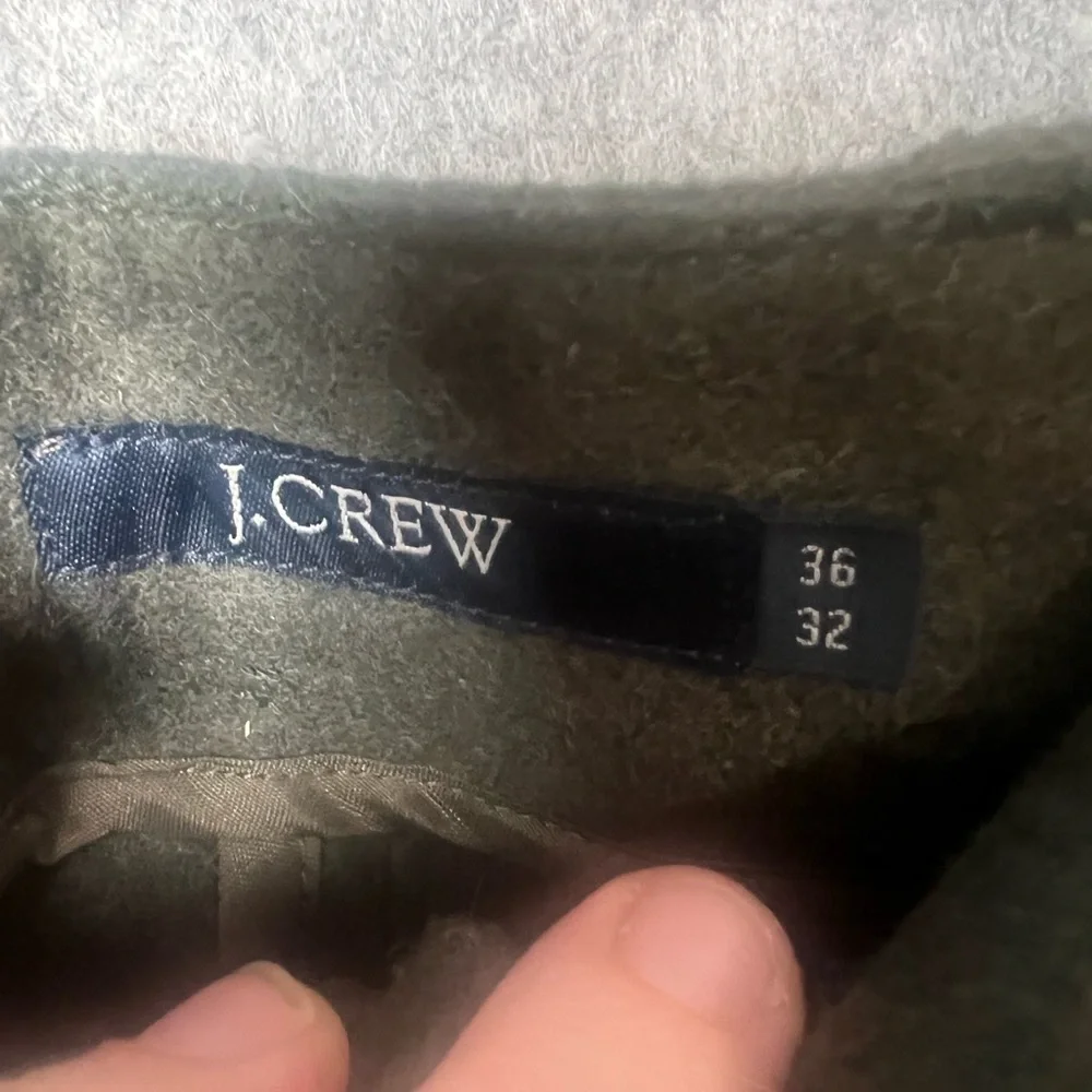 J. Crew Men's Size 36 Olive Green Wool Blend Business Elegant Slacks Pants‎